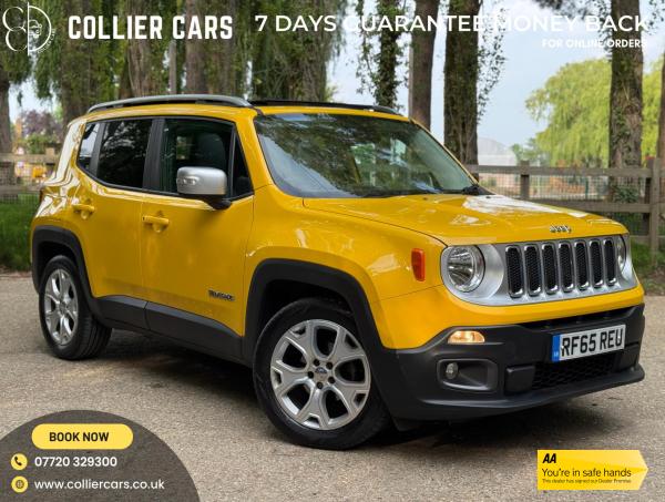 Jeep Renegade 1.4T MultiAirII Limited SUV 5dr Petrol Manual Euro 6 (s/s) (140 ps)