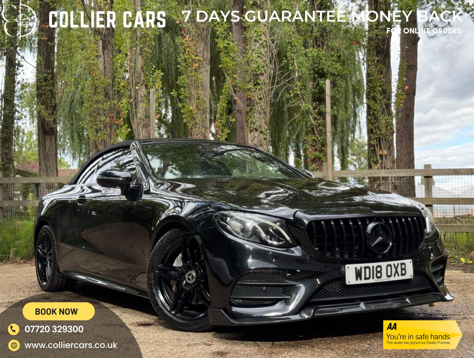 Mercedes-Benz E Class 2.0 E220d AMG Line (Premium) Cabriolet 2dr Diesel G-Tronic+ Euro 6 (s/s) (194 ps)