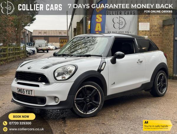 MINI Paceman 1.6 Cooper S SUV 3dr Petrol Manual ALL4 Euro 5 (s/s) (184 ps)